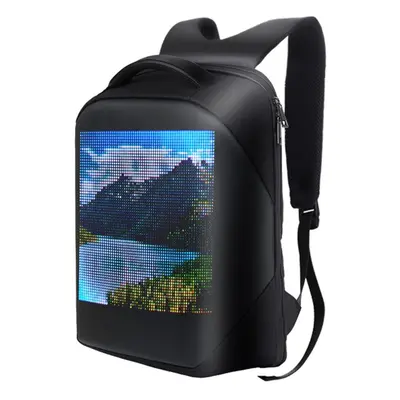 Shoulder Backpack LED Full-Color Screen Travel Laptop Backpack Waterproof Shoulder Bag for Daypa