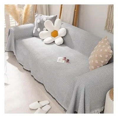 (grey, 180x300cm) Sofa Cover Blanket Woven Towel For Living Room Furniture Decor Tapestry Couch 