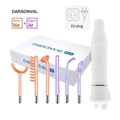 (as the picture, EU Plug) Darsonval Portable High Frequency Facial Machine Skin Therapy With Neo