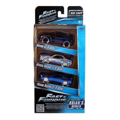 Jada 3-Pack Fast and Furious Brians Rides 1/55 Scale