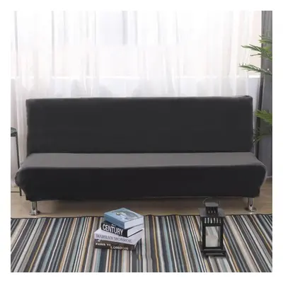 (dark grey, Size) Plush Sofa Bed Cover Solid All -inclusive Slipcover For Sofa Bed Without Armre