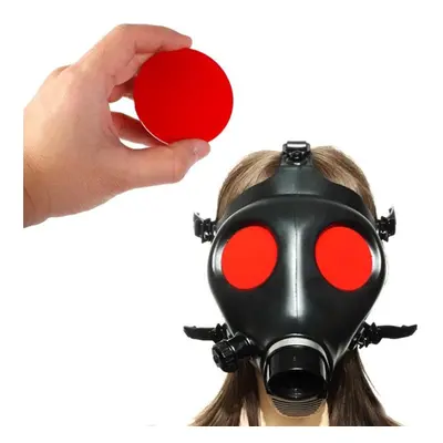 (auburn, One Size) Half-face Silica Gel Gas Mask Fetish Latex Breathing Bag Rubber Tube Accessor