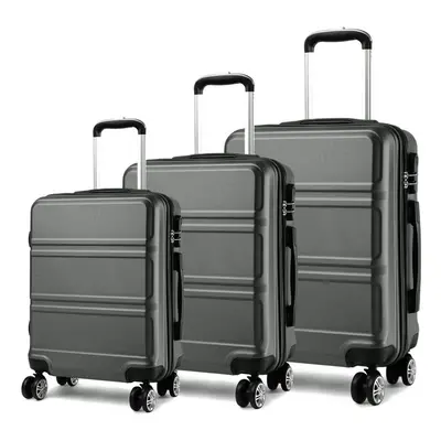 (20 + + inch Grey) 20/24/28 ABS Hard Shell Luggage Travel Suitcase Wheels Spinner Or Pieces With