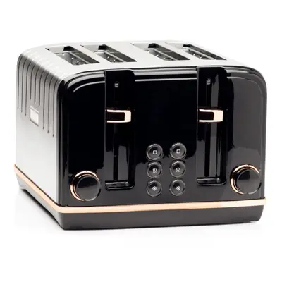 Haden Salcombe Black and Copper Slice Toaster