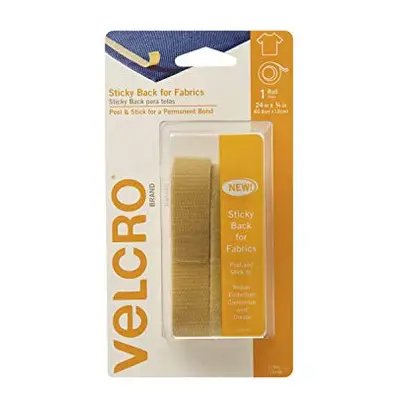 Velcro(r) Brand Fasteners Velcro(R) Brand Sticky Back for Fabric Tape .75-inch x 24-inchBeige, O