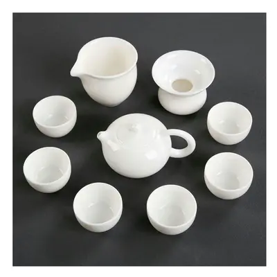 (10 piece set of Western style teapots (as shown in the picture), Universal version) Dehua Sheep