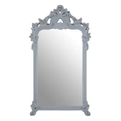 Premier Housewares Grey Wall Mirror With Decorative Crest