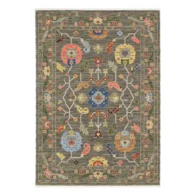 Oriental Weavers L5506K240340ST ft. in. x ft. in. Lucca 5506K Traditional Rug, Grey