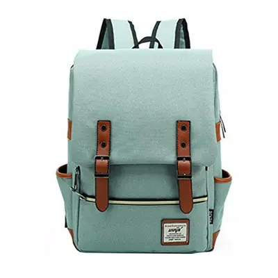 (Light Green) Simple Casual Large Capacity Business Travel Outdoors Laptop Bag for 15.6 inch Bel