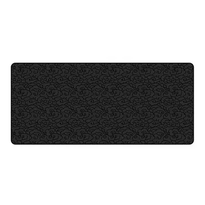 (pure black) Extra Large Mouse Pad 900*400*4mm Keyboard Pad Desktop Non-slip Rubber Lockrand Tab