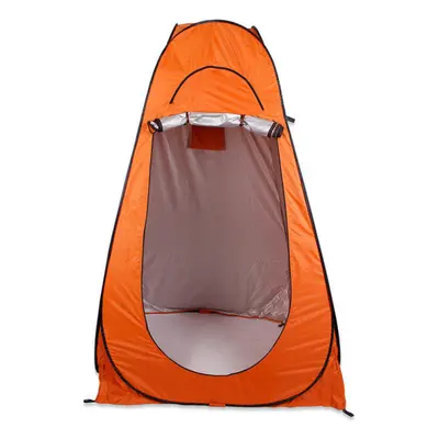 (Orange) Portable Outdoor persons Folding x x 195cm Shower Tent Shelter Window + Bag