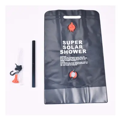 (20L Normal Type) 20L/40L Portable Solar Heated Shower Water Bag Temperature Display Outdoor Cam