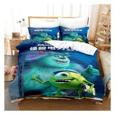 (Style 10, Single(135X200CM/2PCS)) Monster Kids Bedding Single Double Duvet Cover UK