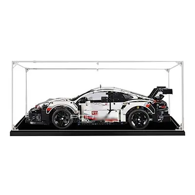 ZHLY Acrylic Display Case for Lego Technic Porsche RSR Car Model Dustproof Protection Display Bo