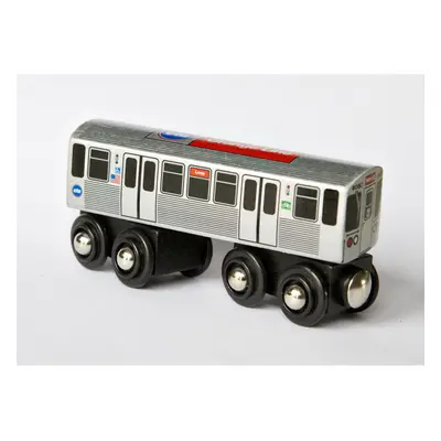 Munipals MP0311OR Wooden Subway "L" Train Chicago CTA Orange Line Midw