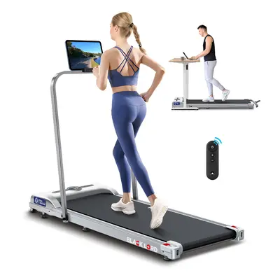 BLACK LORD Treadmill Walking Pad Gym Fitness Foldable handrail Silver