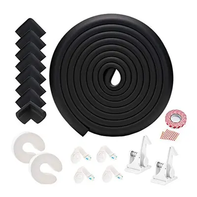 Baby Corner Guards, Fairy Baby 17Pcs Baby Proofing Kit Child Safety Edge Protection 19.68 ft + C