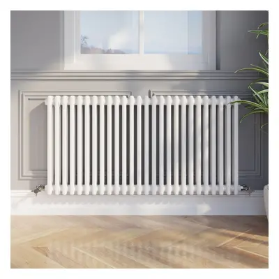 Traditional Colosseum Horizontal Double Bar Column Radiator 600x1190mm White