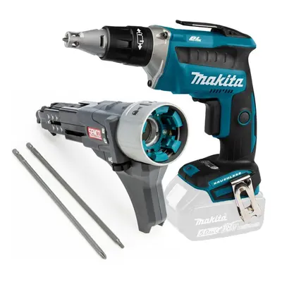 Makita DFS452Z 18v Autofeed Brushless Drywall Screwgun + Senco DS55 Attachment