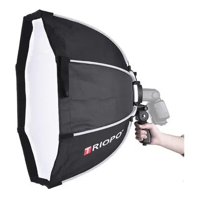 Triopo 65cm Foldable 8-pole Octagon Softbox With Soft Cloth Handle For Godox Yongnuo On-camera F