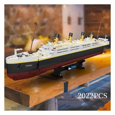 (as the picture) Titanic Model Building Blocks Classic Love Movie Scene Ship Cruise Ship Boat Bl