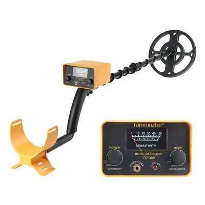 (yellow) Tc-200 Upgrade Metal Detector Underground Wire Iron Metal Gold Detector Adjustable Trac