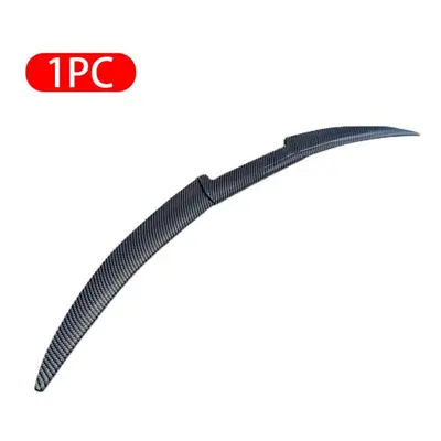 (black, set) Seametal Carbon Fiber Rear Trunk Spoiler Wing Lip Spoiler Tail Trunk Boot Roof Trim