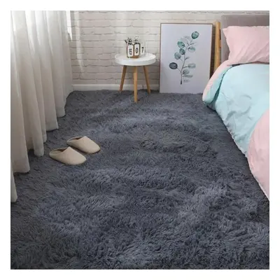 (grey, 160*200cm) Carpet Bedroom Bedside Carpet Plush Living Room Full Floor Mat Girl Ins Room D