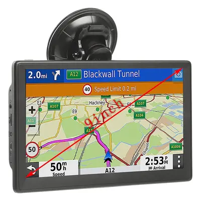 Sat Nav (9 inch), Sat Navs for Cars Truck Lorry HGV LGV Motorhome, with UK Europe Maps, Postcode