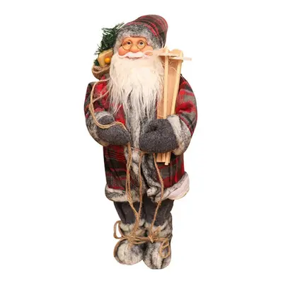 (Santa B) Santa Claus Doll Toy Santa Claus Rustic Christmas Ornaments For Christmas