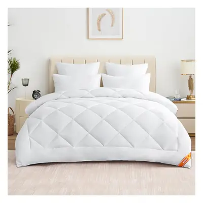 (King, All Seasons (300gsm)) Duvet King Size 10.5 Tog - All Year Round Fluffy Quilt Duvet KingSi