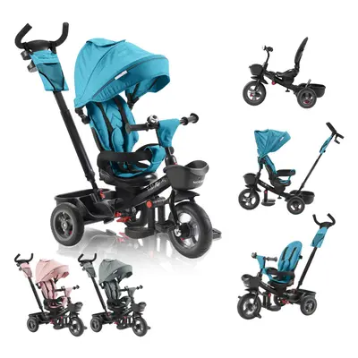 FableKids Tricycle 5in1 Kids Tricycle Children Handlebar Bicycle Baby Stroller-Noemi-Turquoise