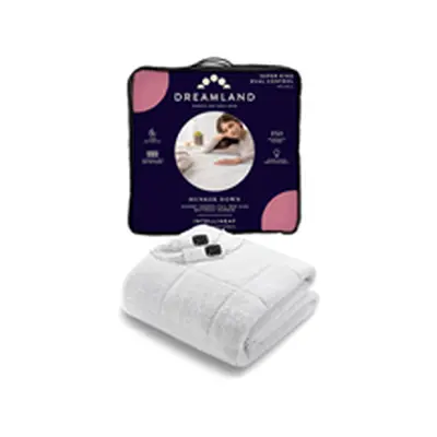 Dreamland Intelliheat+ Scandi Sherpa Under Blanket Super King - White