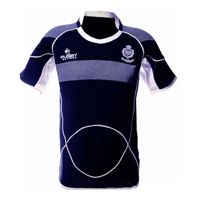 (7-8 Years) Kids Scotland Rugby Shirt Crew Neck Half Sleeve