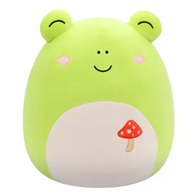 Squishmallows Original 14-Inch Wendy Green Frog with Mushroom Embroidery - Official Jazwares Plu