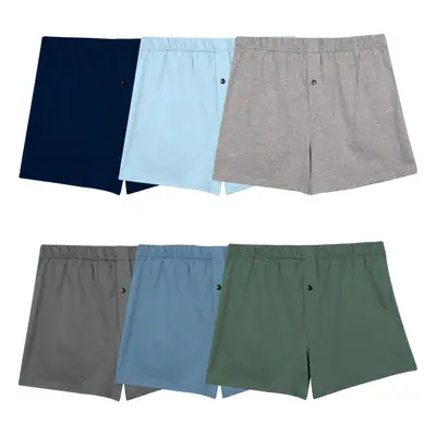 Fruit Of The Loom Mens Tag-free Boxer Shorts Knit & Woven Knit - Pack - Assorted Solids Small