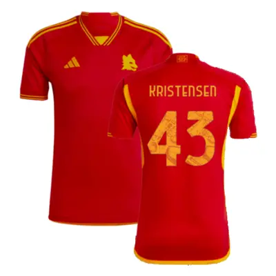 (S) AS Roma Home Shirt (KRISTENSEN 43)