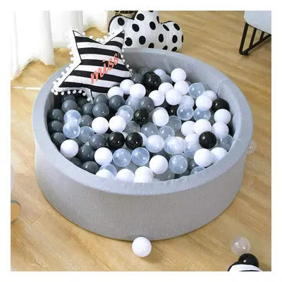 Kids Soft Ball Pit Pool Round Foam Ball Pool w/ Balls for Baby Toddler