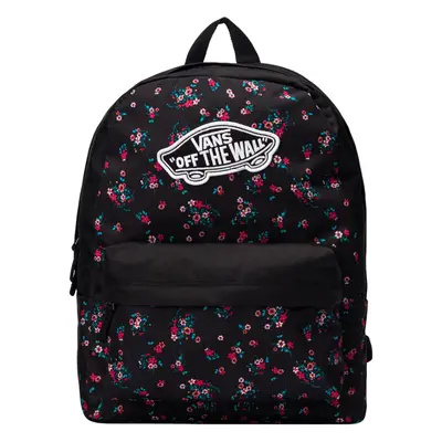 (One Size, Black Floral) Vans Unisex Realm Two Strap Adjustable School College Rucksack Backpack