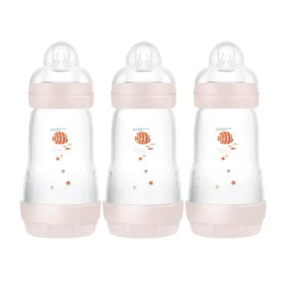 Easy Start Self Sterilising Anti-Colic Bottle Pack of (3 x ml), MAM Baby Bottles with Medium Flo