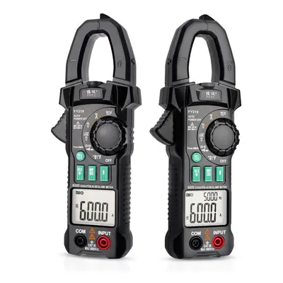 AC/DC True RMS Digital Clamp Meter Portable Multimeter Voltage Current Inrush V.F.C Frequency Co