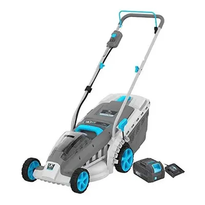 swift 40V 37cm Cordless Lawnmower, Brushless Battery Lawn Mower with 2-in-1 Mulch and Catch 40L 