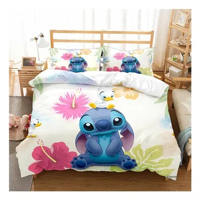 (04, Super King-260*220cm) Lilo & Stitch Bedding Single Double Duvet Cover Pillow Cases Set