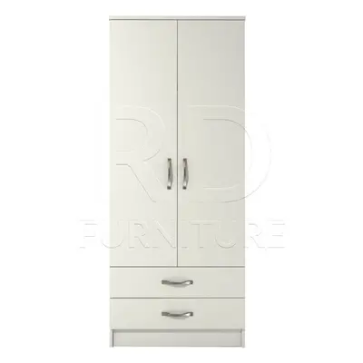 Ready assembled Classic Door Drawer Wardrobe White