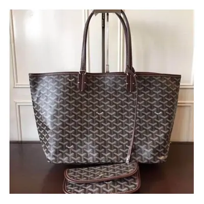 (coffee, large) UK Goyard Dog Tooth Bag Large Capacity Tote Mother Bag Handbag Gifts Women NEW