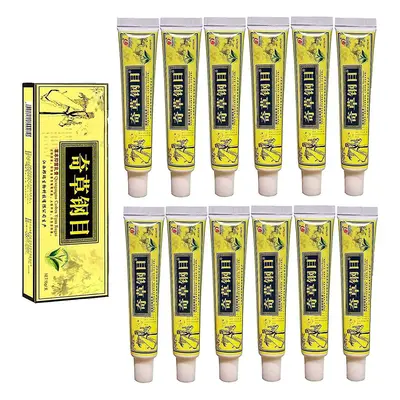 (12pcs) Natural Chinese Herbal Cream Organic Eczema Herbal Healing Cream Face