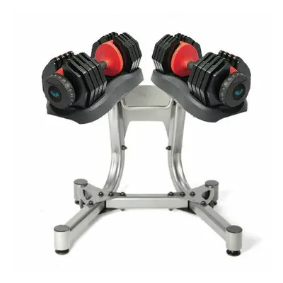 (2x 24kg Adjustable Dumbbells WITH STAND PAIR dumbbells in 1) BRAINGAIN