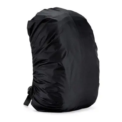 (Black) 45L Lightweight Nylon Water-resistant Waterproof Backpack Rain Cover Raincoat For Campin