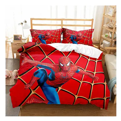 (Style 08, King (220X240CM)/3PCS) Spider-Man Bedding Single Double Duvet Cover UK