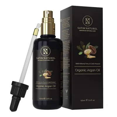 ORGANIC Argan Oil Vegan, Cold-Pressed + 100% Pure ml - Skincare Rich in Vitamins for Anti-Aging,